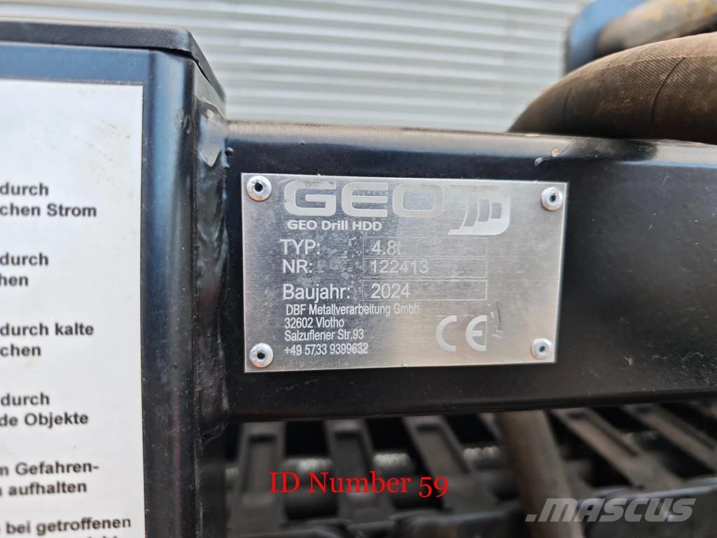  Geodrill HDD 4.8T Drill Flush and Spool instalatio Surface drill rigs