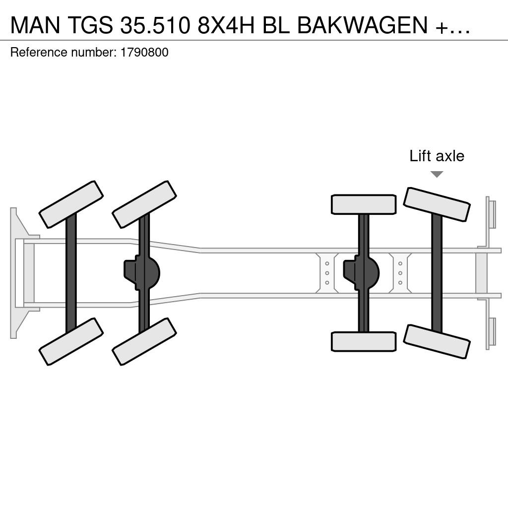MAN TGS 35.510 8X4H BL BAKWAGEN +HMF 7020 K7 KRAAN/KRA All terrain cranes