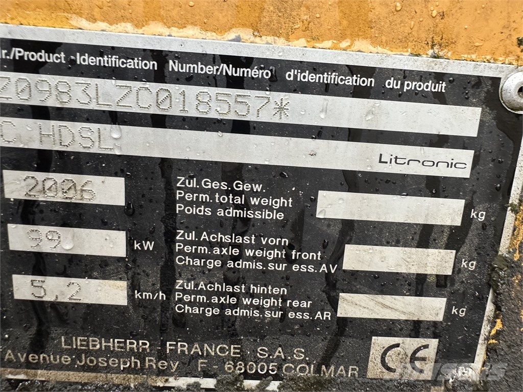 Liebherr 904 Εκσκαφείς με ερπύστριες