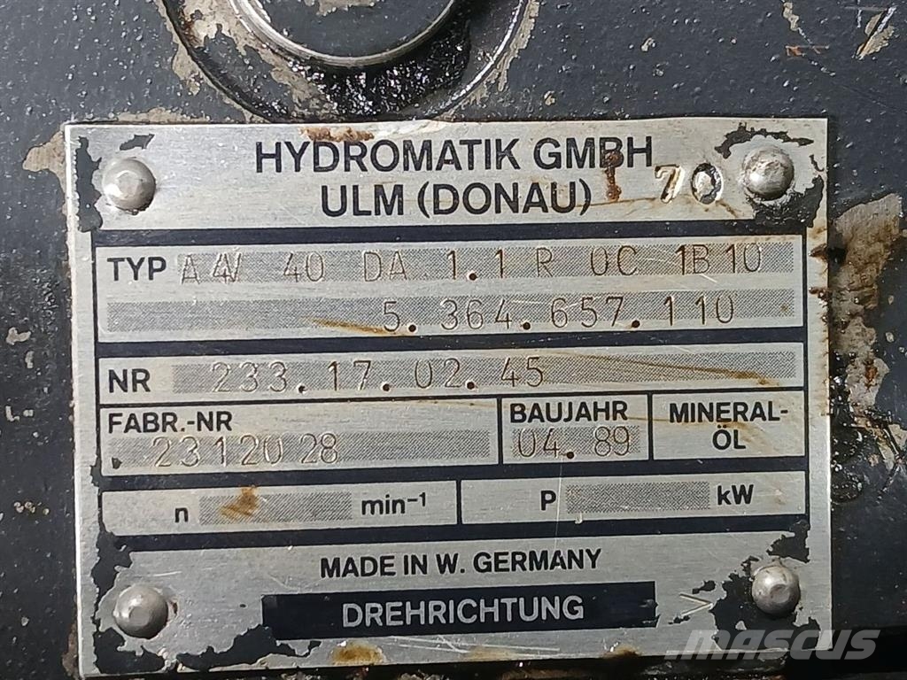 Schaeff SKL809-Hydromatik A4V40-5364657110-Drive pump Hidravlika