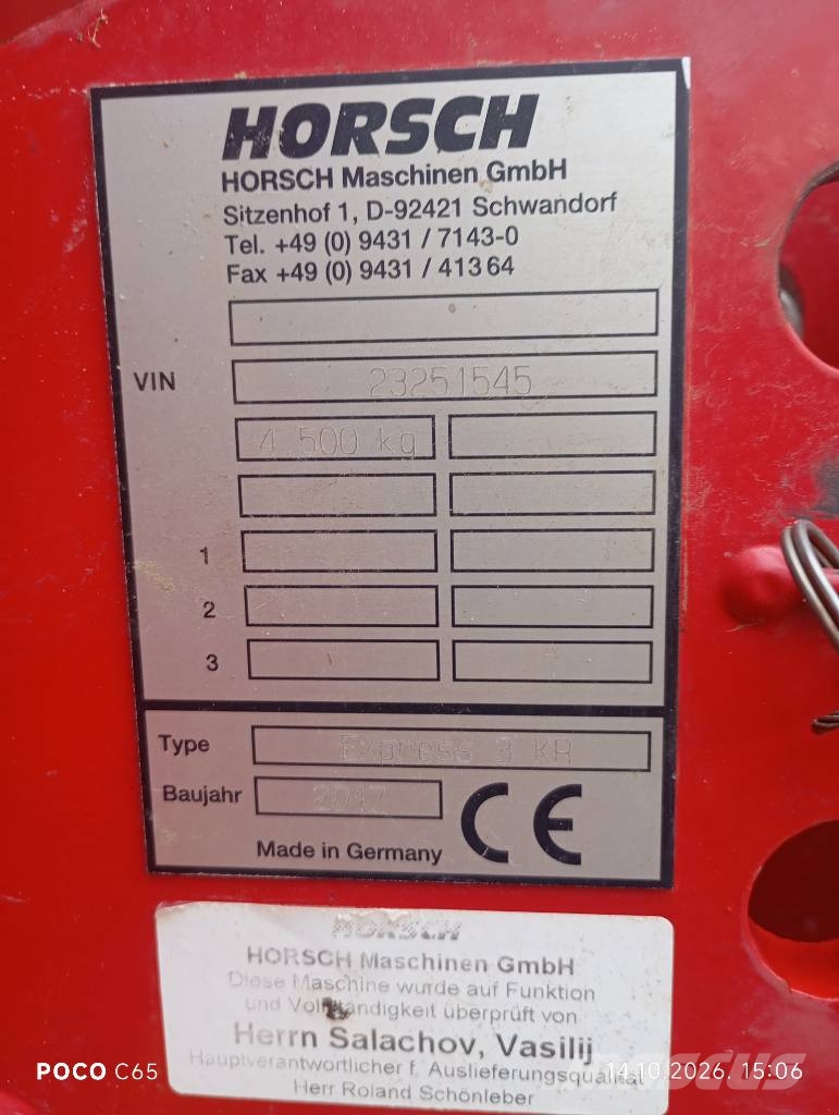 Horsch Express 3 KR Сівалки