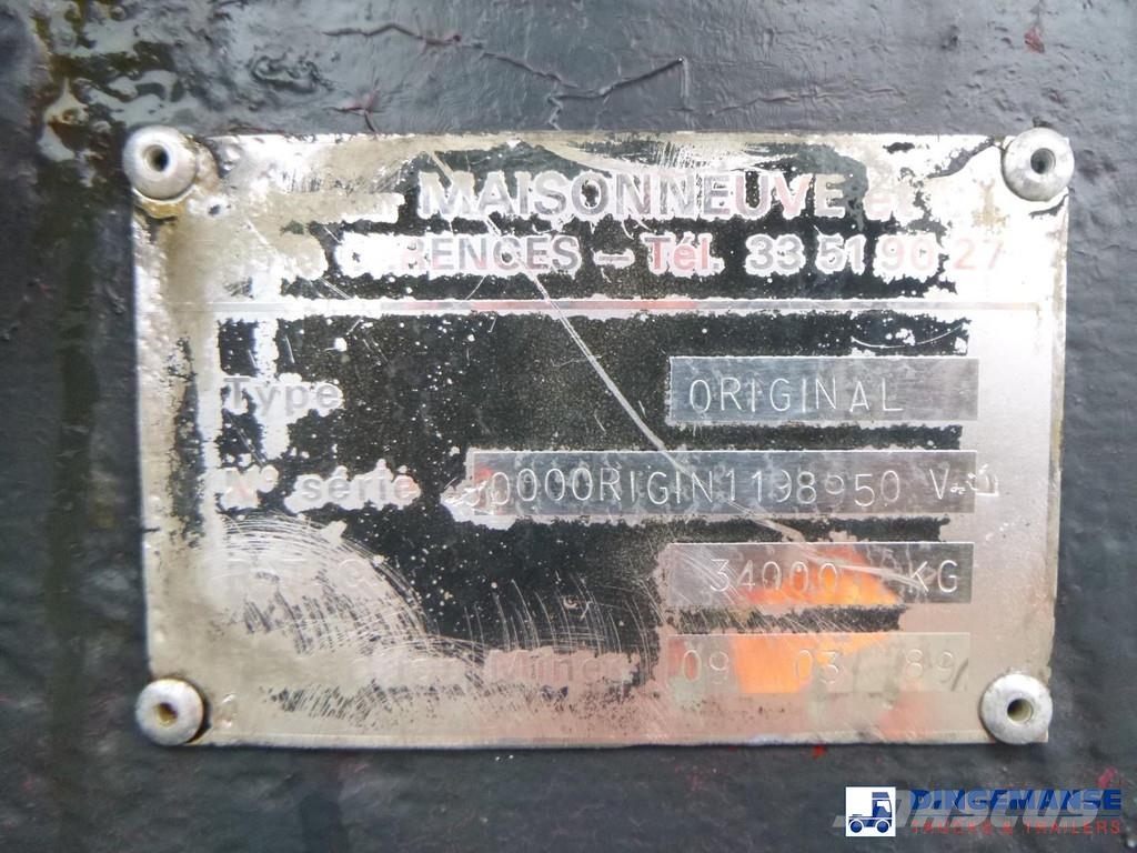 Maisonneuve Chemical tank inox 34.6 m3 / 1 comp Autocisternas
