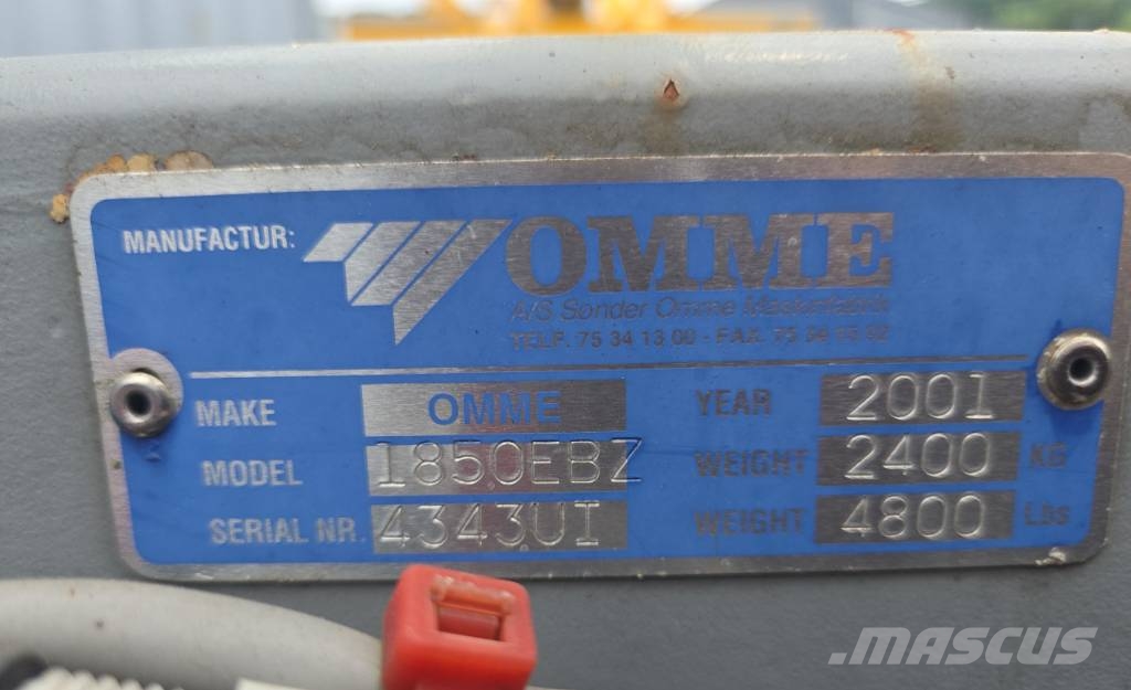Omme 1850 EBZ Plataformas remolcables