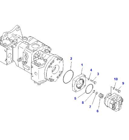 Komatsu PC1250LC-8 Pump Assy 708-2L-00680 هيدروليات