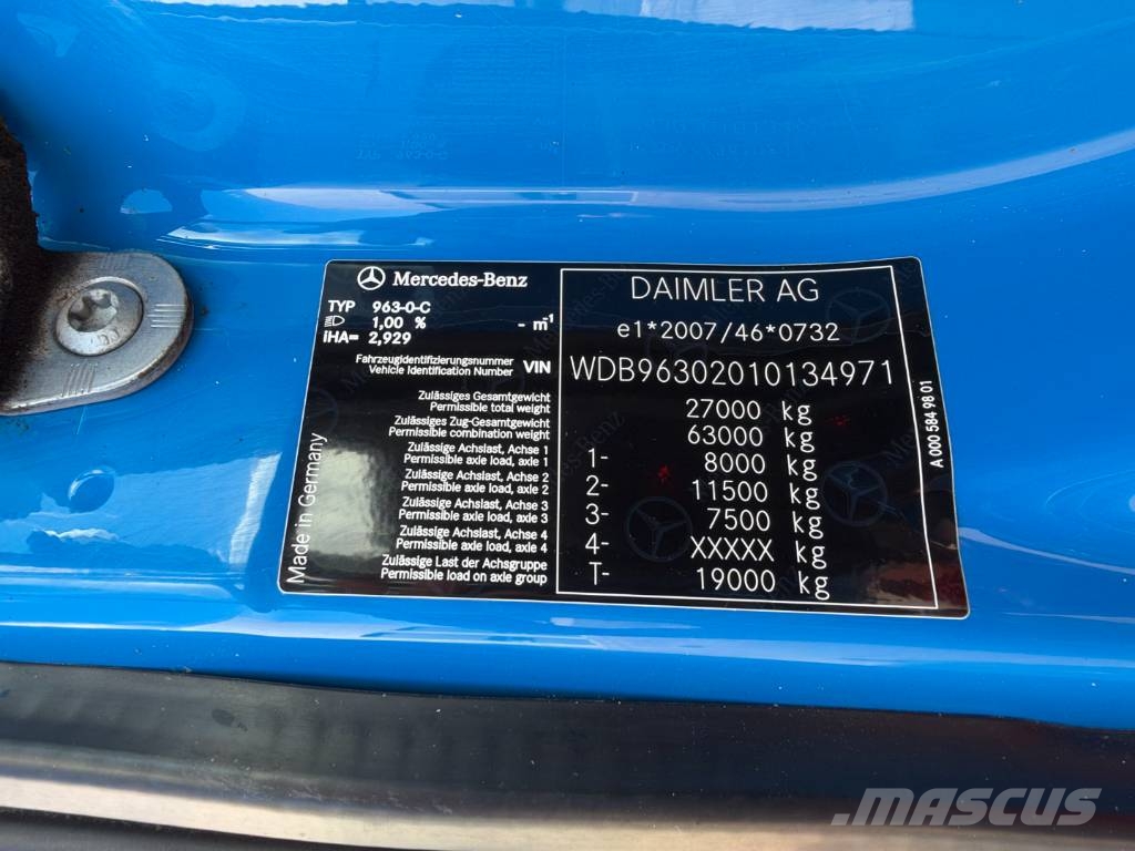 Mercedes Actros 2543 6x2*4 Multilift Kabeļu pacēlājs nomontējamām kravas mašīnām
