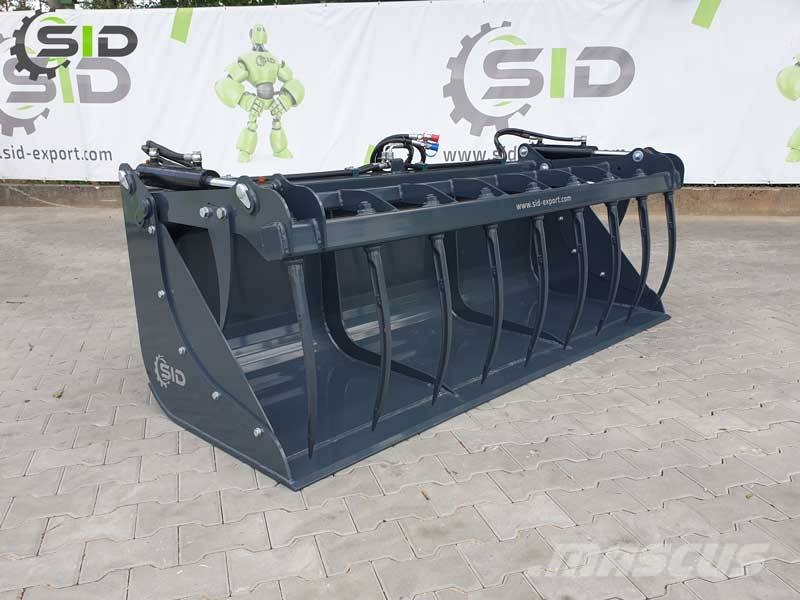 SID Grab bucket forged tines S / Krokodilschaufel 1,4m Accessoires chargeur frontal