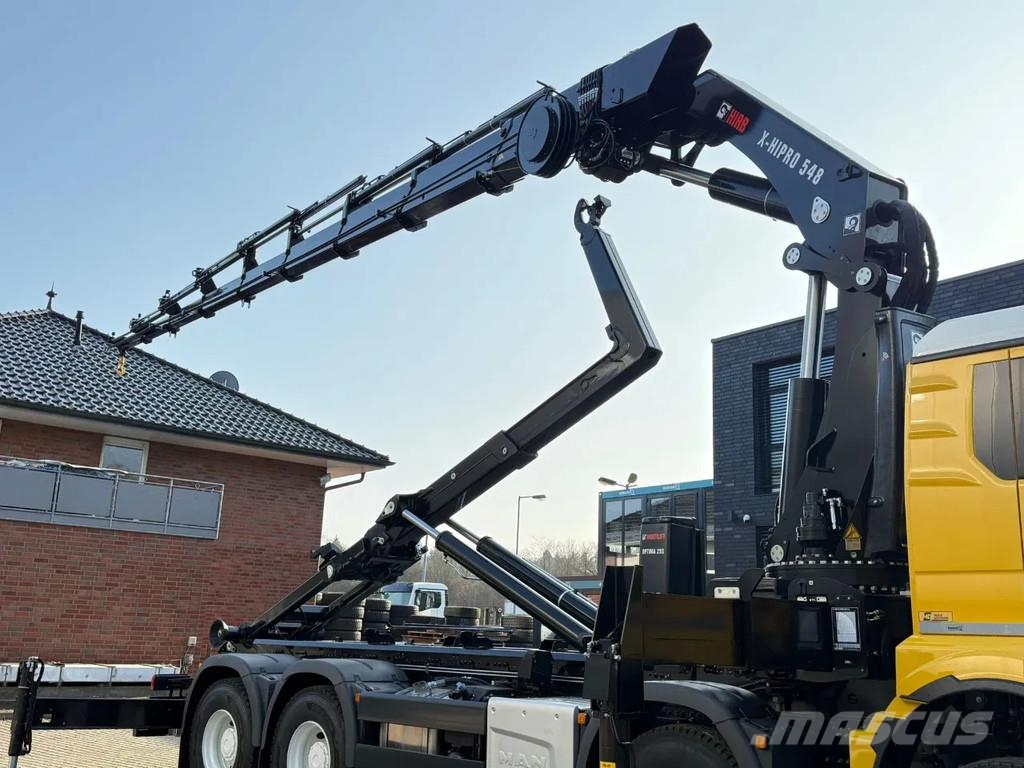MAN TGS 35.520 TGS 35.520 8x4 Abrollkipper + Kran HIAB Hook lift trucks