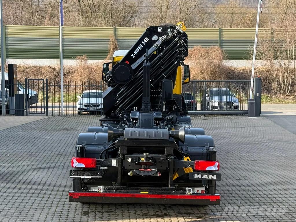 MAN TGS 35.520 TGS 35.520 8x4 Abrollkipper + Kran HIAB Hook lift trucks