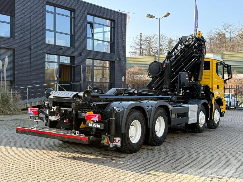 MAN TGS 35.520 TGS 35.520 8x4 Abrollkipper + Kran HIAB Hook lift trucks