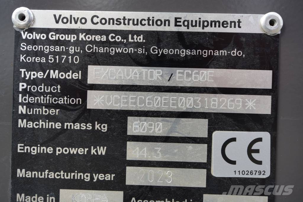 Volvo EC 60 E Miniexcavadoras