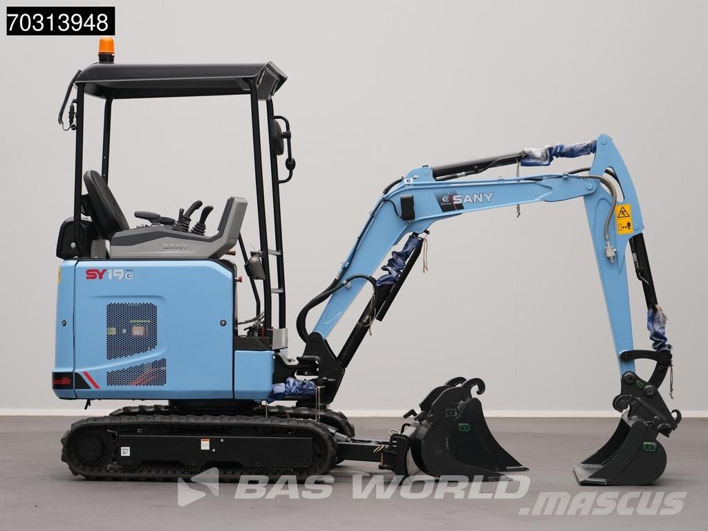 Sany SY19 E 22 kWh - CW/3 Buckets - Lithium-ion Miniescavadeiras < 7t (Mini escavadeiras)