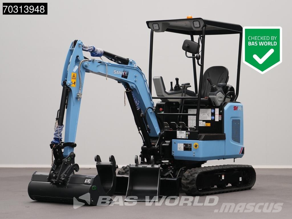 Sany SY19 E 22 kWh - CW/3 Buckets - Lithium-ion Miniekskavaatorid < 7 t