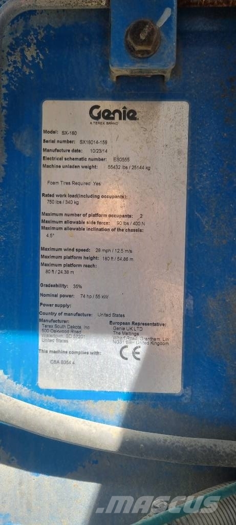 Genie SX180 Teleskoop poomtõstukid