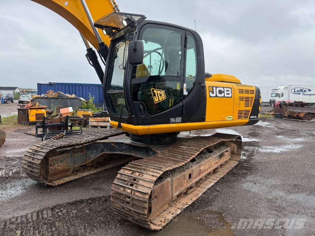 JCB JS 210 LC Centralsmörjning Engcon rototilt Excavadoras sobre orugas