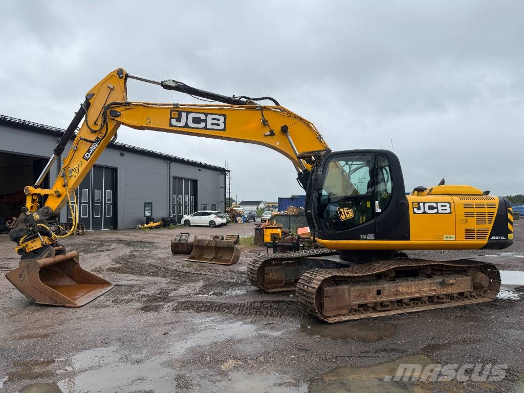 JCB JS 210 LC Centralsmörjning Engcon rototilt Excavadoras sobre orugas