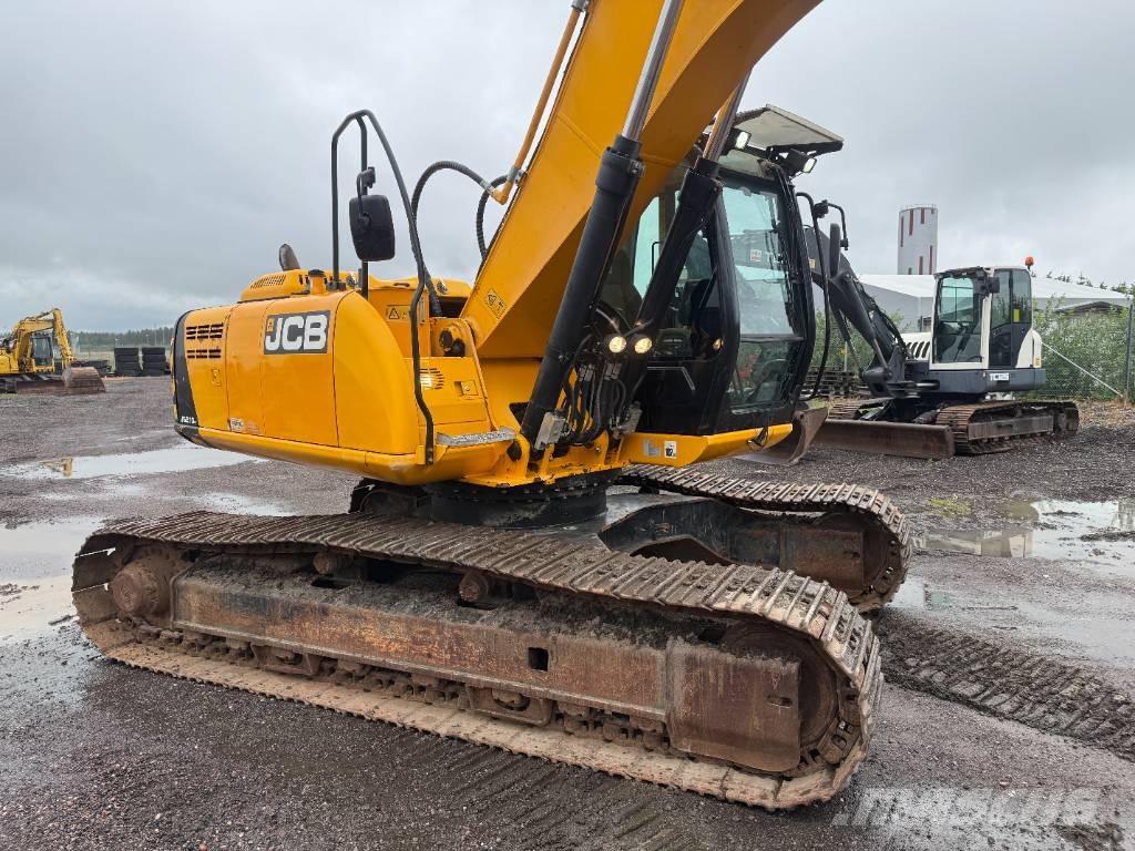 JCB JS 210 LC Centralsmörjning Engcon rototilt Excavadoras sobre orugas