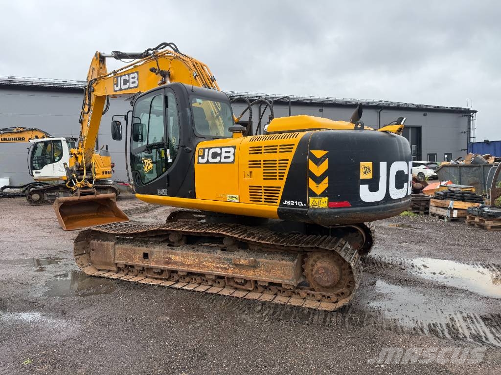 JCB JS 210 LC Centralsmörjning Engcon rototilt Excavadoras sobre orugas