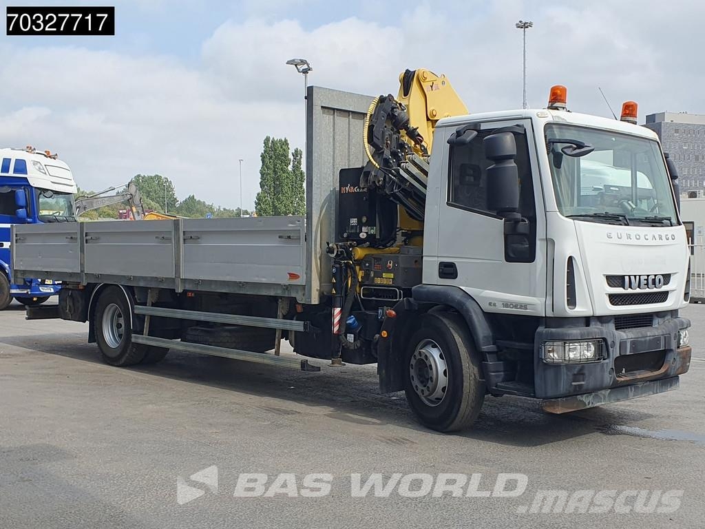 Iveco Eurocargo 180E250 4X2 HYVA HB.150XE3 Kran Crane Au Flatbed kamyonlar