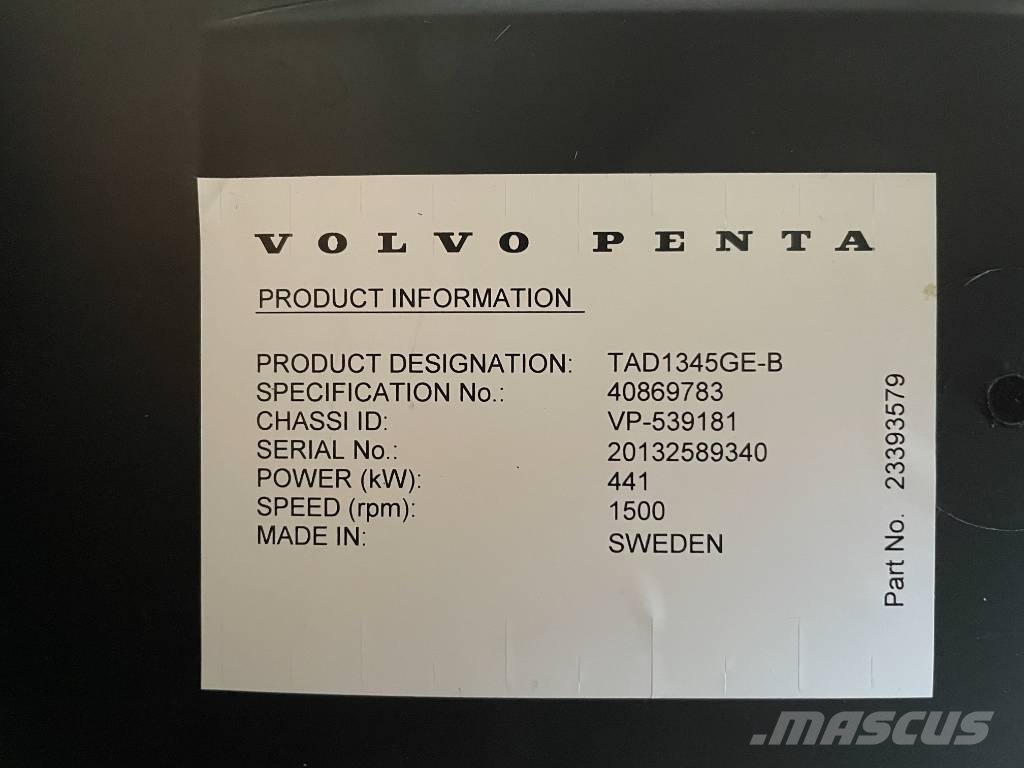 Volvo TAD1345GE - 500 kVA Generator - DPX-18881 Dizel generatori