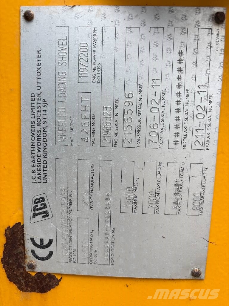 JCB 426 E HT Rataslaadurid