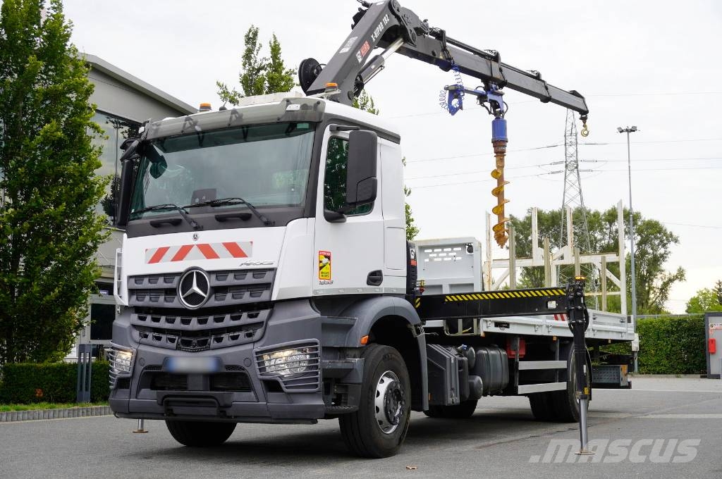 Mercedes-Benz Arocs 1833 4x2 / 50 tho. km! / HIAB X-HIPRO 192 ES 이동식 드릴 리그 트럭