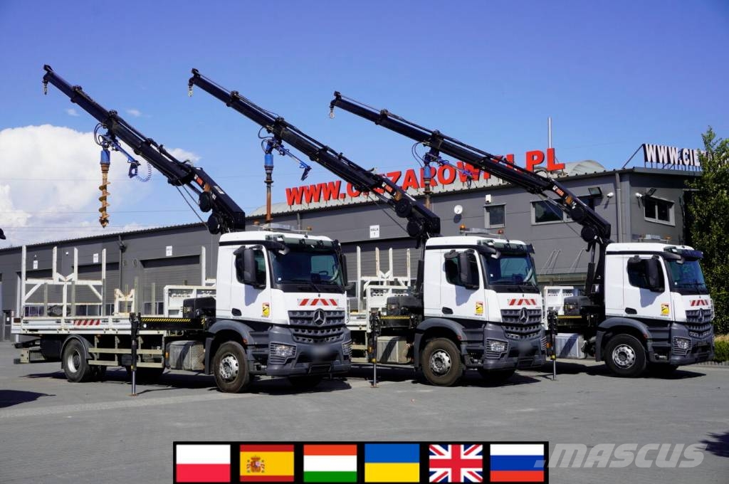 Mercedes-Benz Arocs 1833 4x2 / 50 tho. km! / HIAB X-HIPRO 192 ES 이동식 드릴 리그 트럭