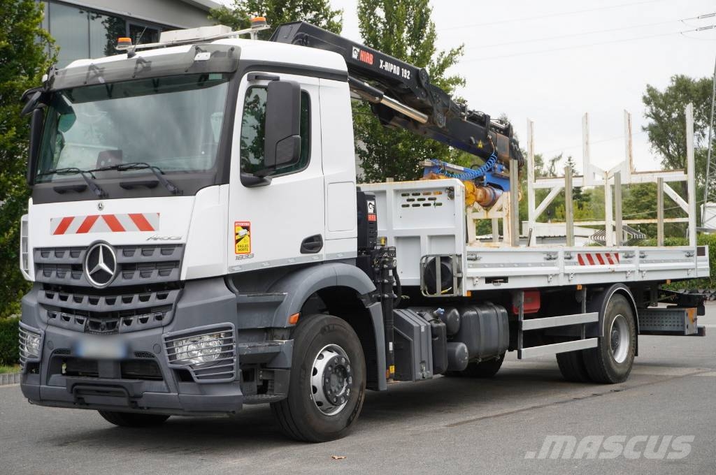 Mercedes-Benz Arocs 1833 4x2 / 50 tho. km! / HIAB X-HIPRO 192 ES 이동식 드릴 리그 트럭