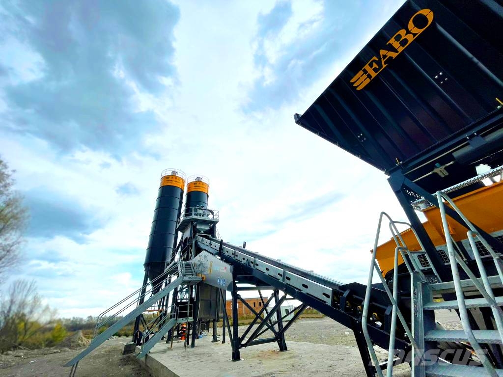 Fabo CENTRALE À BÉTON COMPACTE À BANDE - 110 M3/H Betonare