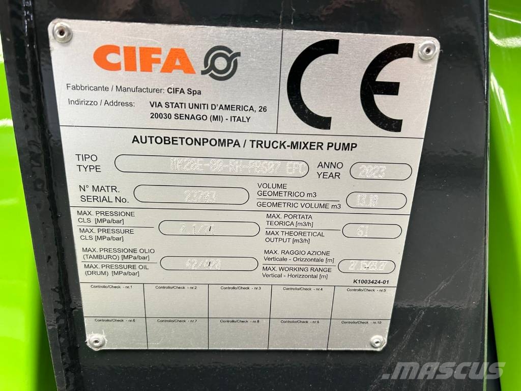 Cifa MK28E Magnum Bombas de concreto