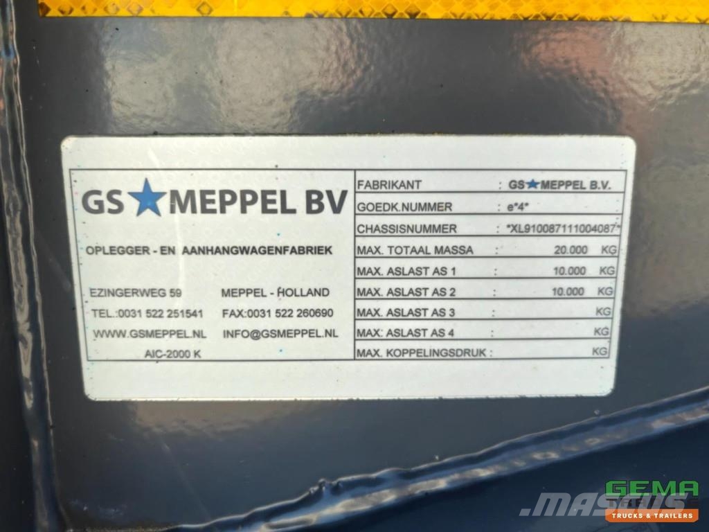 GS AIC-2000 K Tipping Chassis - Track Width 1.30 Mete Kipper