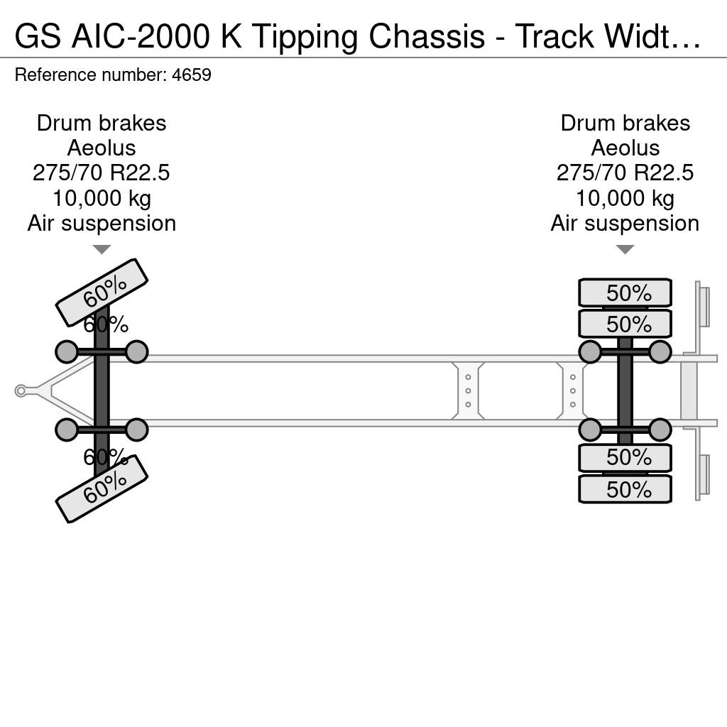 GS AIC-2000 K Tipping Chassis - Track Width 1.30 Mete Kipper