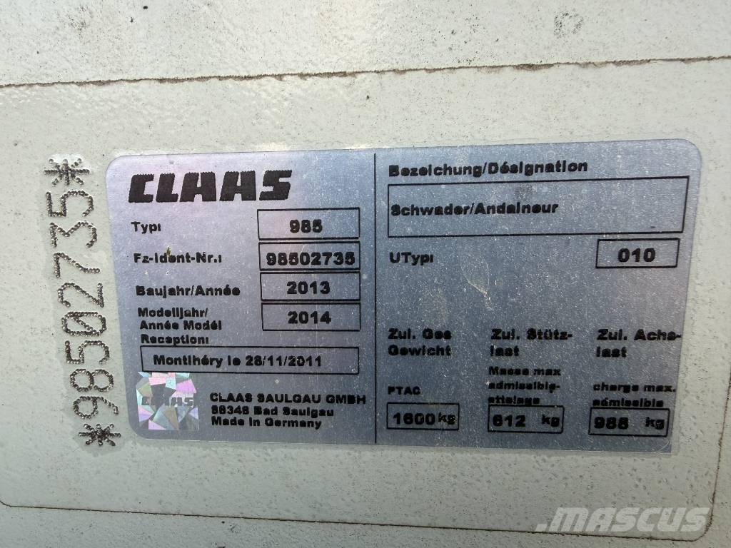 CLAAS Liner 2600 Kombine tirmiklar
