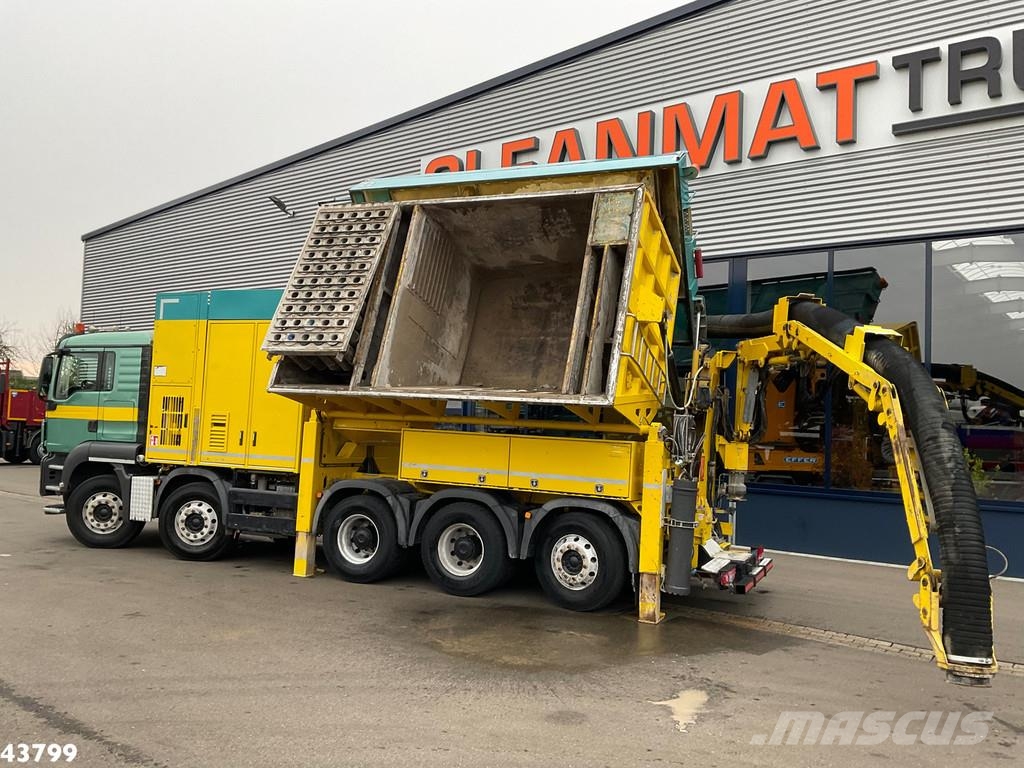 MAN TGS 35.480 10x4 RSP Tridem Saugbagger 10m³ شاحنات مزدوجة / خلخلة