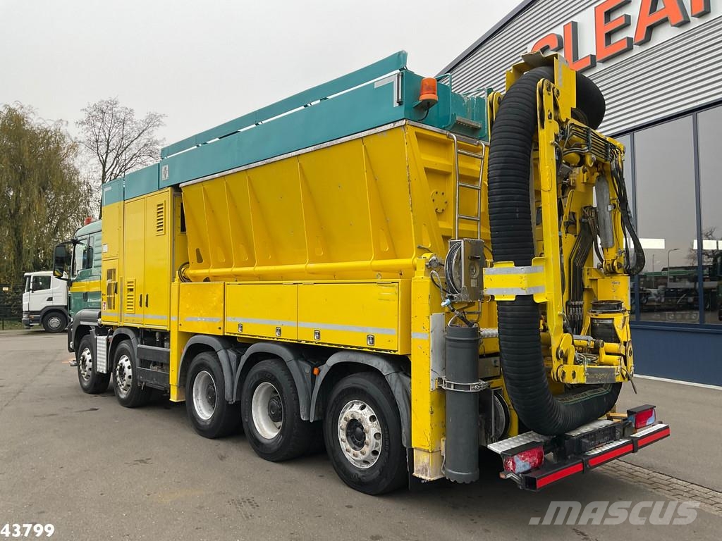 MAN TGS 35.480 10x4 RSP Tridem Saugbagger 10m³ شاحنات مزدوجة / خلخلة