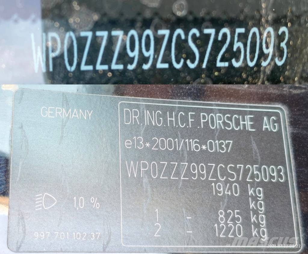 Porsche 911/977 TARGA 4 3.6i-PDK 345Cvs endommagée Osobní vozy