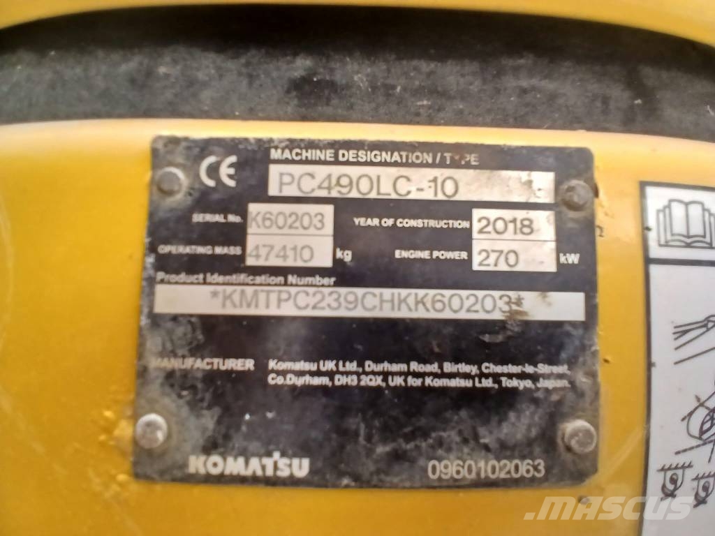 Komatsu PC 490 HRD LC 10 Rupsgraafmachines