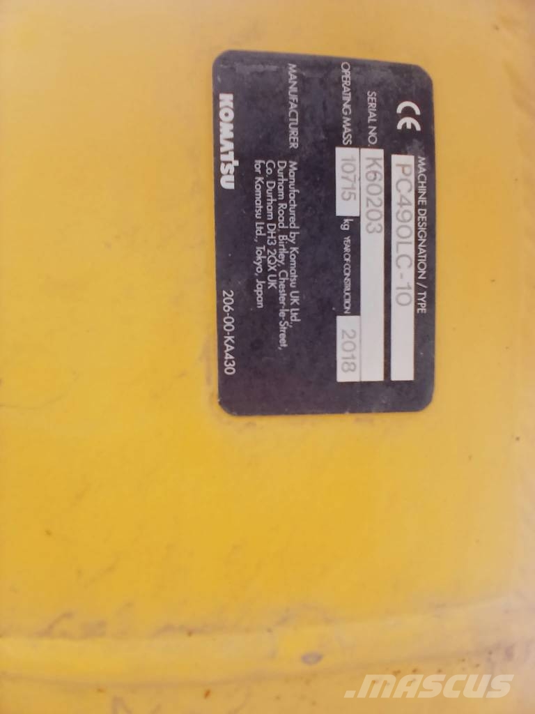 Komatsu PC 490 HRD LC 10 Rupsgraafmachines