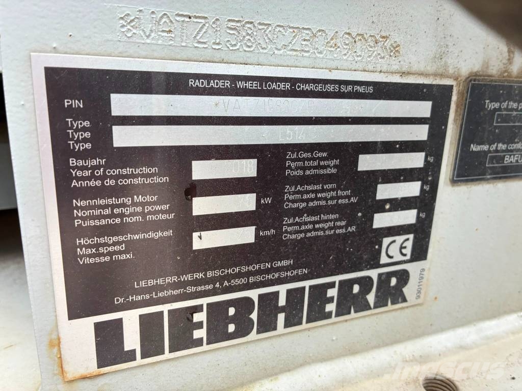 Liebherr L 514 MYYTY! Kolesové nakladače