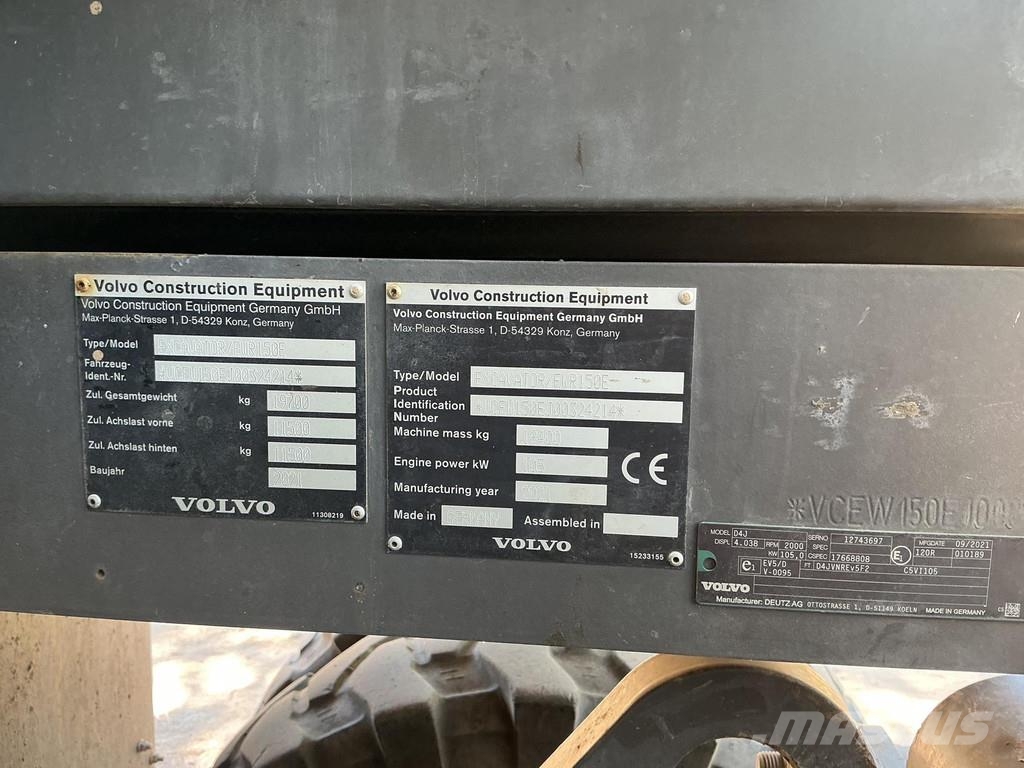 Volvo EWR 150 E Wielgraafmachines