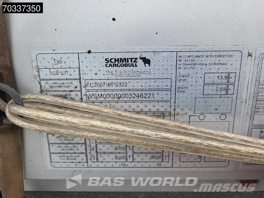 Schmitz Cargobull SCB*S3T Tents puspiekabes