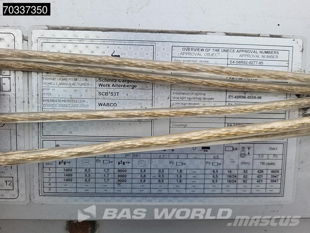 Schmitz Cargobull SCB*S3T Tents puspiekabes