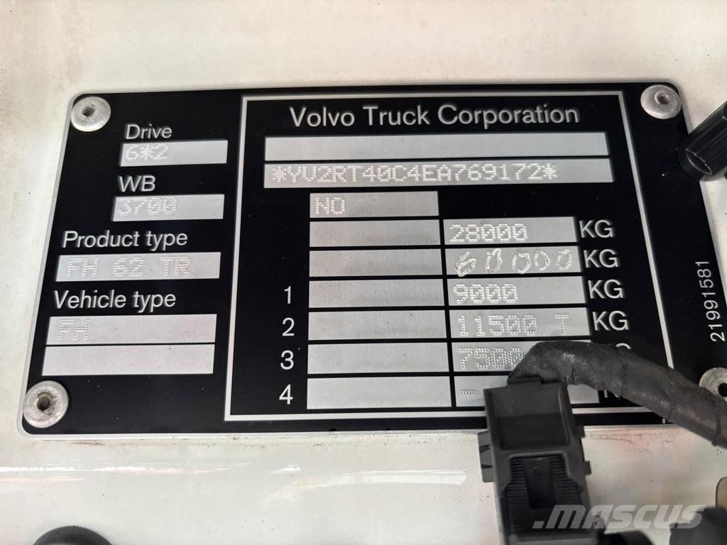 Volvo FH 500 6x2*4 ADR / PTO / RETARDER / 9 TON FRONT AX Wechselfahrgestell