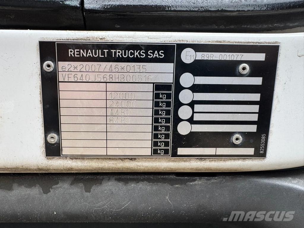 Renault D **BELGIAN TRUCK-EURO6-AC** شاحنات ذات هيكل صندوقي