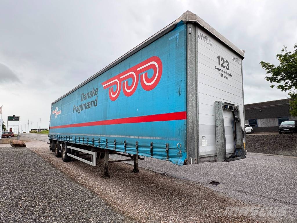 AMT 2 akslet city-gardintrailer med lift Perdeli yari çekiciler