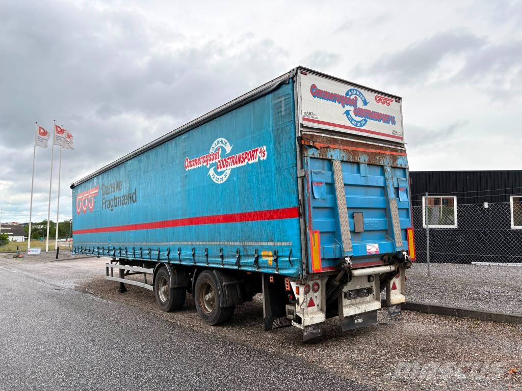 AMT 2 akslet city-gardintrailer med lift Perdeli yari çekiciler