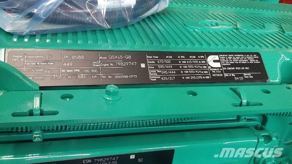 Cummins QSX15 -G8 дизельный двигатель дял дизельгенератора Engines