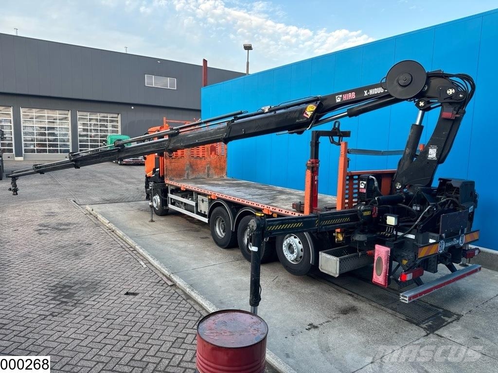 Renault C 430 8x4, EURO 6, Hiab Lastbil med lad/Flatbed