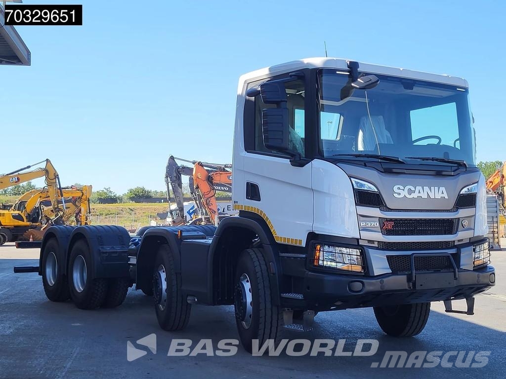 Scania P370 8X4 NEW 8x4 chassis Semi Automatic Euro 6 Шасі з кабіною
