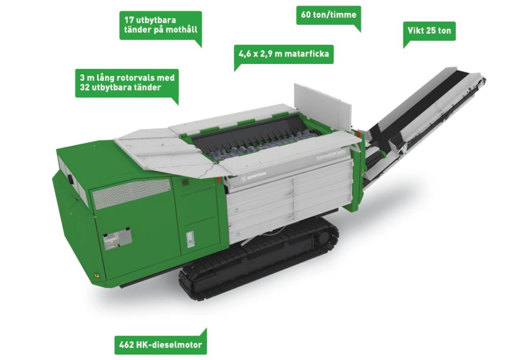 Komptech Terminator 5000 S Τεμαχιστές αποβλήτων