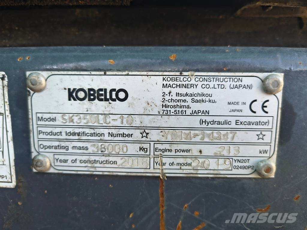 Kobelco SK 350 LC- 10 Excavadoras sobre orugas